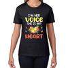 I'm Her Voice She Is My Heart Autism Awareness Month Autism Mama Puzzle Pieces Acceptance Day Womens Tee T Shirt Mens Tops Unisex Top