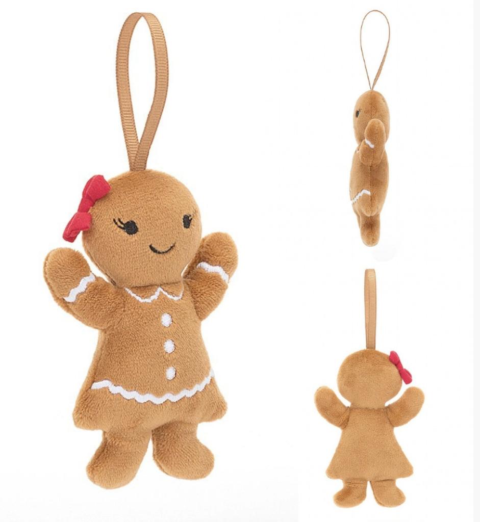 High Quality Christmas Gingerbread Man Pendant Plush Doll Car Key Chain Home Decor Toy for Kids Xmas Gift 10/20cm