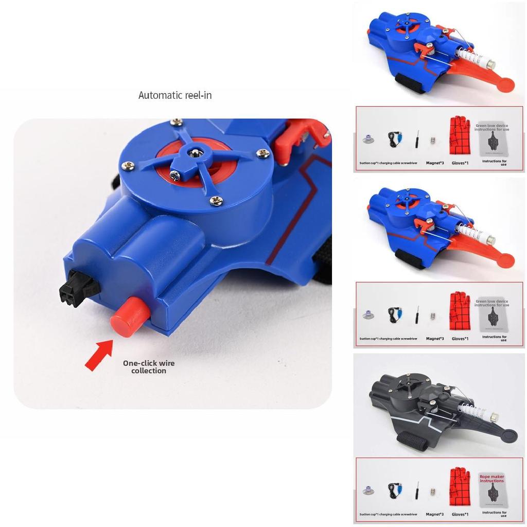 Spider Man Children Electric Launcher Toy With Handheld Remote And Interactive Features For Developmental Play