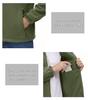 KEFITEVD Military Fleece Tactical Warm and Multifunctional for and Size 2XL Men's Jacket, Airsoft, Golf, Work, Hunting, Mountaineering, Green,