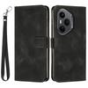 Leather Case for Honor 400 Pro 5G (Global) Imprinted Triangle Phone Cover