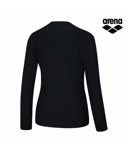 Alena Graphic Day Women'S Slim Fit Zip-Up Rash Guard A6Bl1Qr24Blk