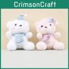 Adorable Plush Teddy Bear Keychain Cute Soft Stuffed Animal Toy With Hat