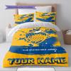 Name Custom Boca Juniors Pattern Bedding Set Quilt Cover Pillowcase Home Decor Gift (1 * duvet cover + 2 * pillowcase, without core)