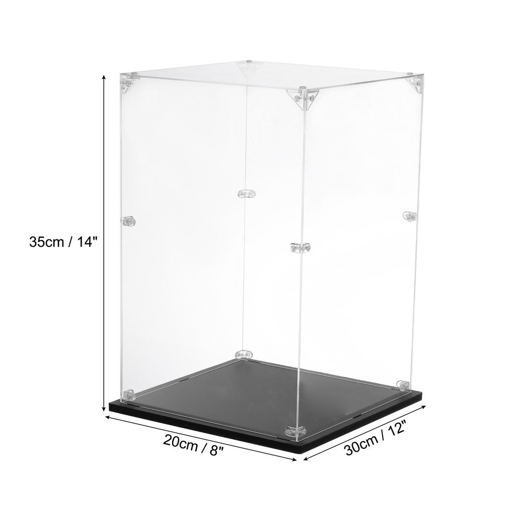 Acrylic Display Case Clear Display Box Show Case Assemble Dustproof Display Box Storage Organizer for Collectibles Action Figure