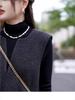Double-Sided V-Neck Wool Dress - High-End Slimming Short and Mid-Length Sleeveless Vest for Autumn/Winter