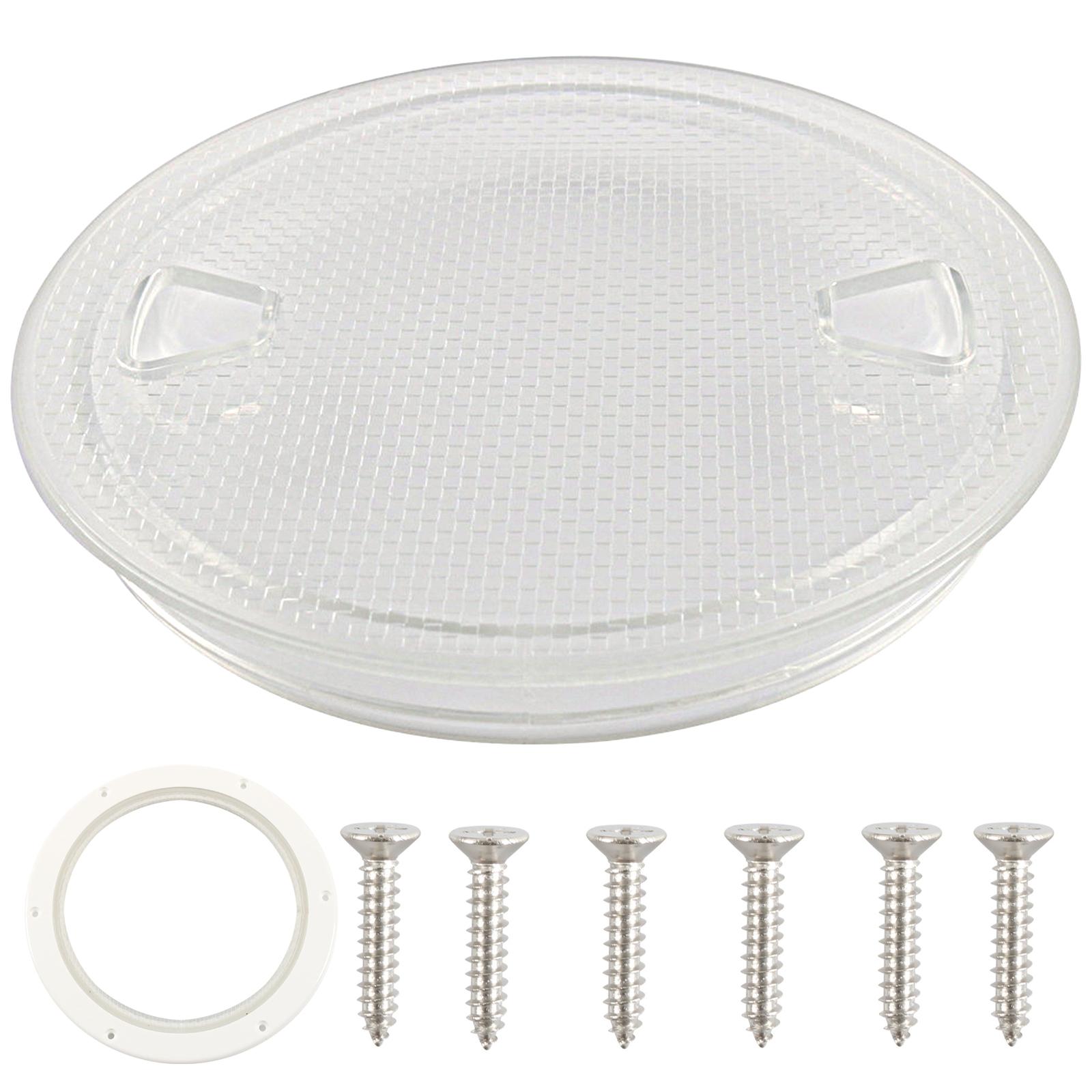 Boat Hatches Black 6  Round Nonslip Inspection Hatches with Detachable Cover for Marine Boat Yacht Hardware 1