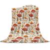 Mushroom Hippie Teppe Moth Gothic Witchy Flanell Teppe for All Season Sun Moon Fuzzy Soft Sofa Kontor Teppe