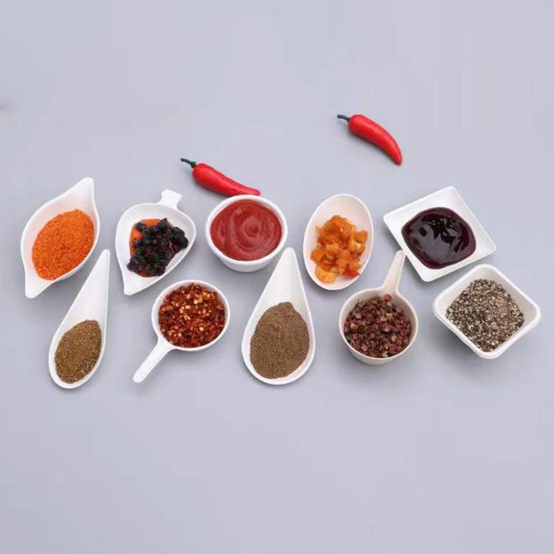 25 Peças Pratos de Degustação Pratos Descartáveis - Compostáveis em Casa Micro-ondas e Congeláveis Saco Branco Polpa de Cana Alimentos