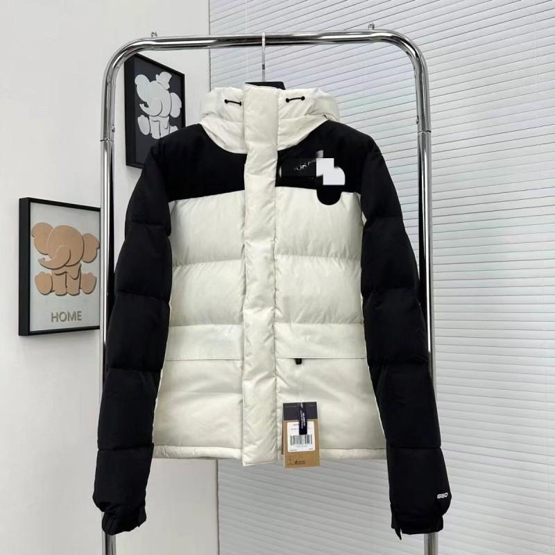 Men Women Winter Puffer Jacket Hooded Parka Down Coat Loose Fit Warm Outdoor Casual Wear 90% White Duck