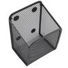 Magnetischer Stifthalter Multifunktionaler Metallgitter Schreibwaren Organizer Aufbewahrungskorb für Kühlschrank Whiteboard