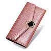 Portefeuille Long en Cuir Véritable pour Femme 2025 - Haut de Gamme, Design Exquis, Simple et Luxueux Fermeture Éclair Cuir de Vache