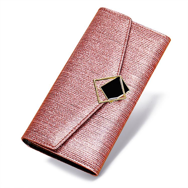 Portefeuille Long en Cuir Véritable pour Femme 2025 - Haut de Gamme, Design Exquis, Simple et Luxueux Fermeture Éclair Cuir de Vache