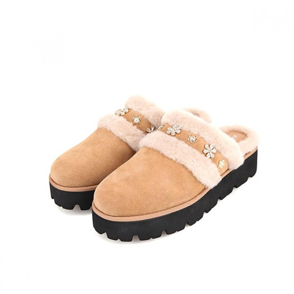 Barbara Suede Jewelry Mule Bbh547be 250mm