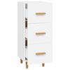 Sideboard In White 34.5 X 34 X 90 Cm Engineered Wood