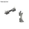 Stainless Steel Curved Lug Cover Strap Adapter, Three-Bead Design, 20mm & 22mm Watch Repair Parts