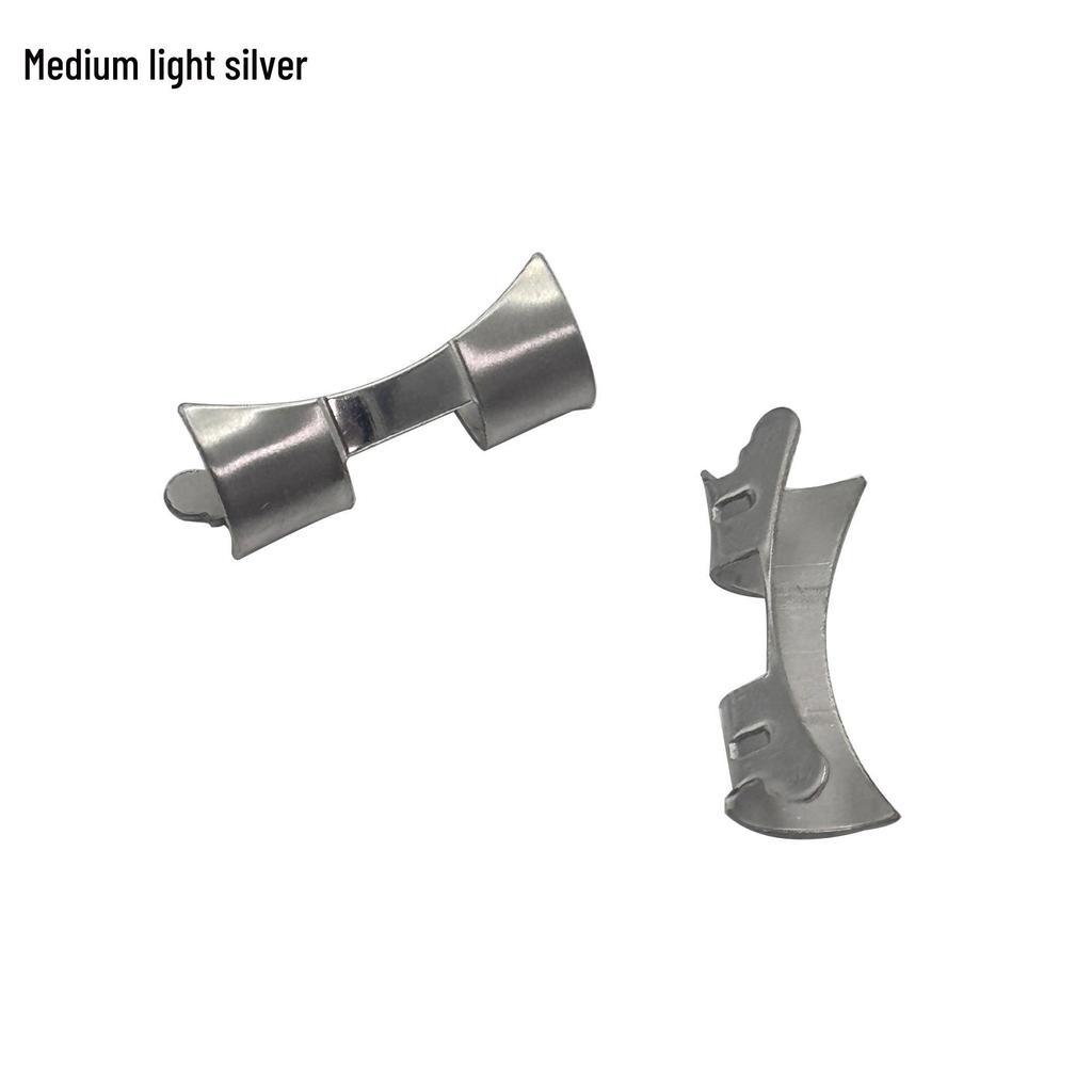 Stainless Steel Curved Lug Cover Strap Adapter, Three-Bead Design, 20mm & 22mm Watch Repair Parts