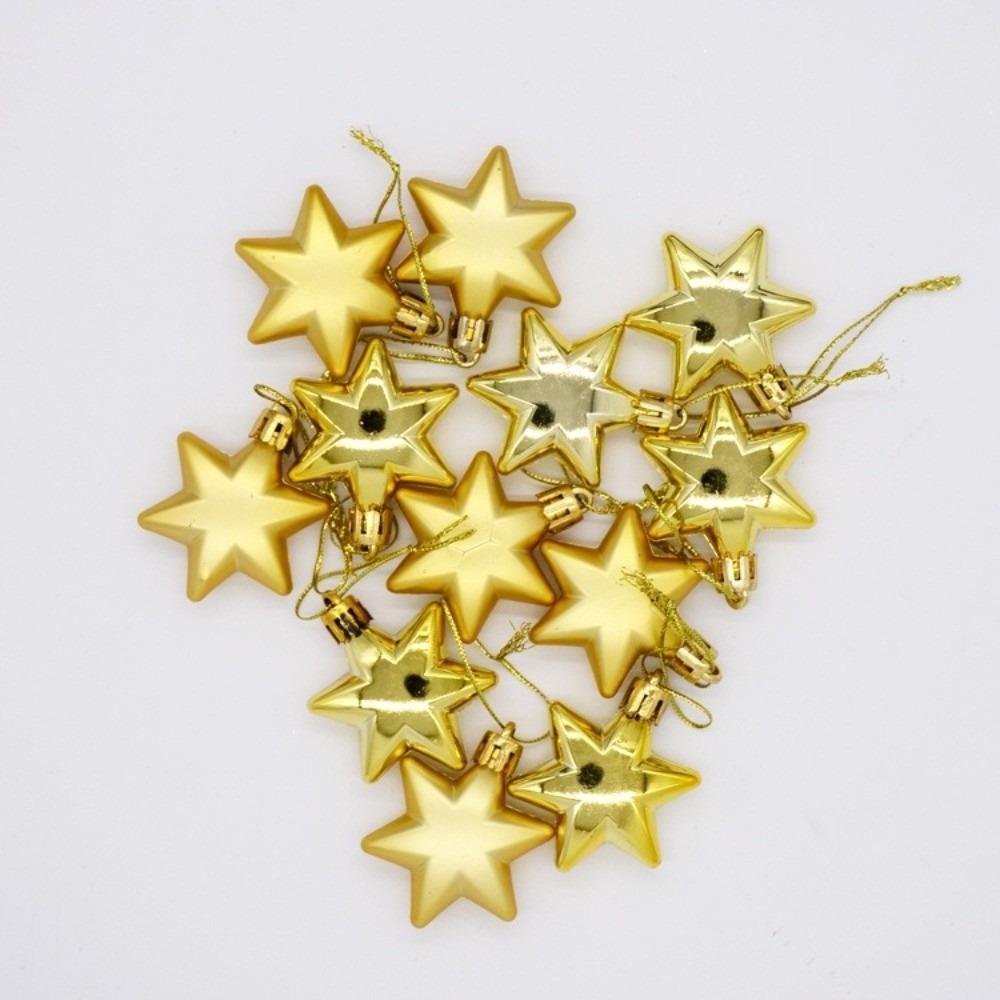 12Pcs Plastic Heart Shape Christmas Ball Matte Christmas Pendants Wedding