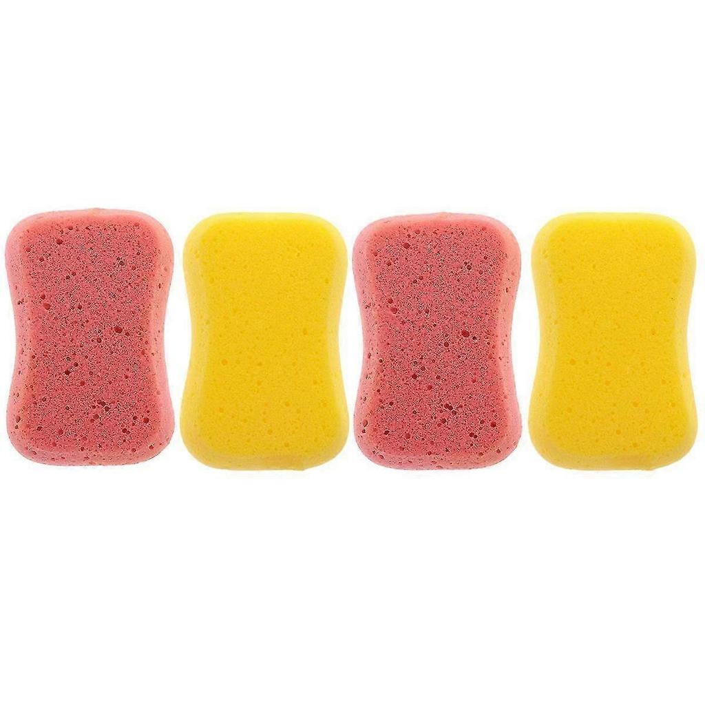 Shower Sponge Bath Sponges for Bathing Home Use Skin Cleaning Body Wash Pads 14.00x8.00x5.00cm Size 4pcs