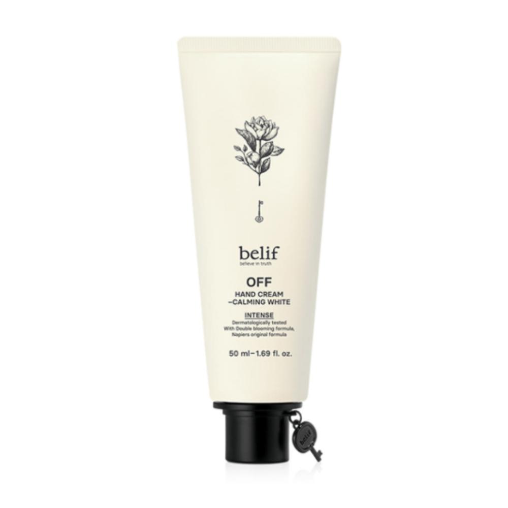 

Belif Off Hand Cream Intense 50mL Calming White - Deeply Nourishing & Soothing Hand Treatment, High-Moisture Barrier Care, K-Beauty Premium Hand Cream