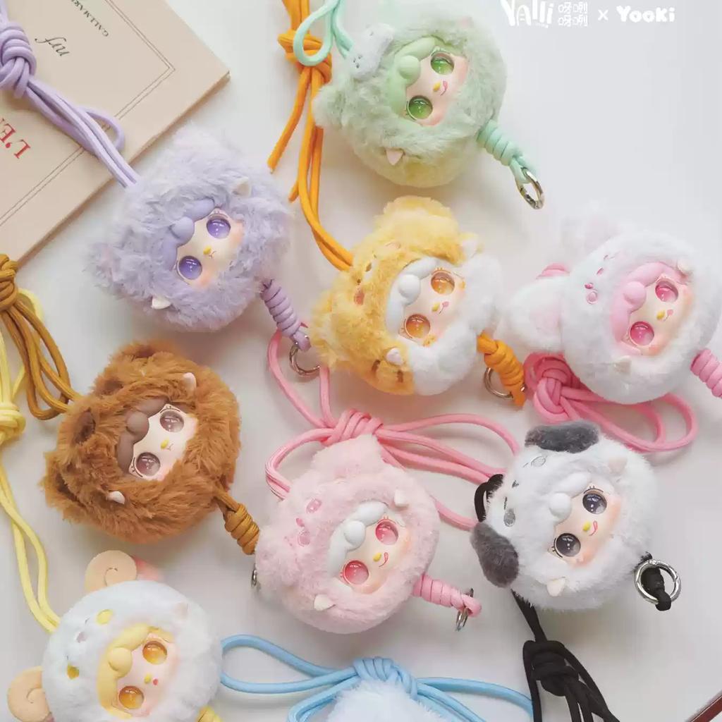 Genuine Yooki V7 Pendant Phone Lanyard Series Vinyl Mini Blind Box Cute Decor Collection Figurine Kid Girl Birthday Gift Toy