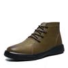 Hochwertige Herren Echtleder Stiefel Bequeme Sneaker Mode Herrenschuhe Leder Vielseitige Skateschuhe