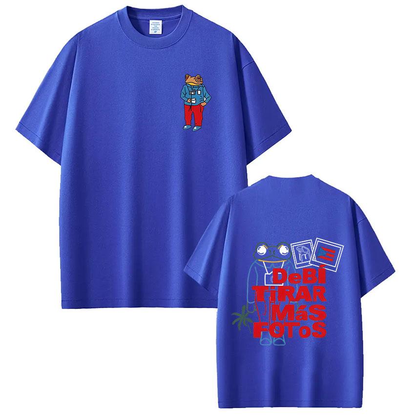 ZX Rapper Bad Bunny Tshirt Debi Tirar Mas Fotos DTMF T Shirts Mens Women Clothing Fashion Hip Hop Oversized Tshirt Streetwear