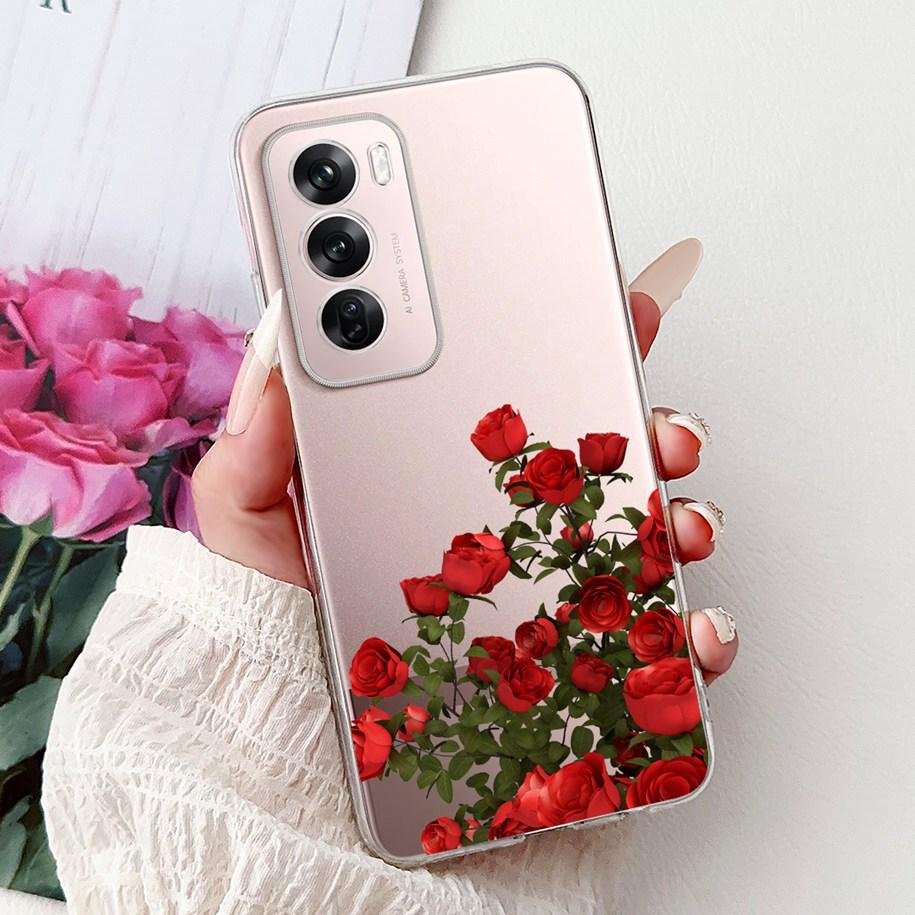 For OPPO Reno12 Pro 5G Case CPH2629 Cover Transparent Silicone Fashion Butterfly Soft Case For Reno 12 CPH2625 Reno 12Pro Fundas