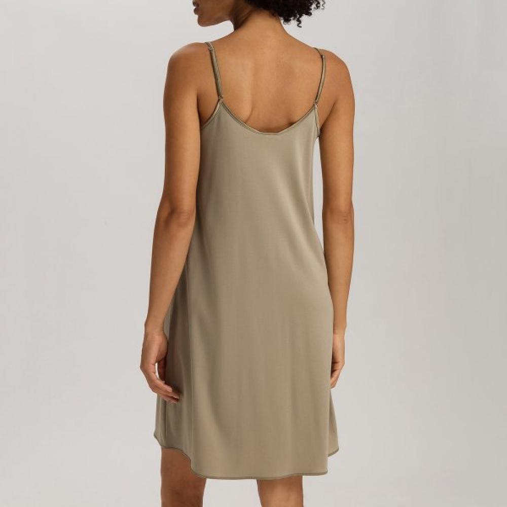 Hanro Cotton Silk Spaghetti Dress  74813 Silver Sage 