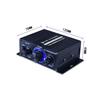 AK170 Mini Digital Power Audio Car Amplifier Blue Light Stereo Audio Amplifier for Home Theater Club Party Music 12v Power