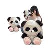 Giant panda transforms into Pacha dog plush toy doll Pacha dog with panda hood doll birthday gift female