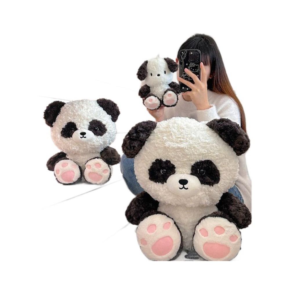 Giant panda transforms into Pacha dog plush toy doll Pacha dog with panda hood doll birthday gift female