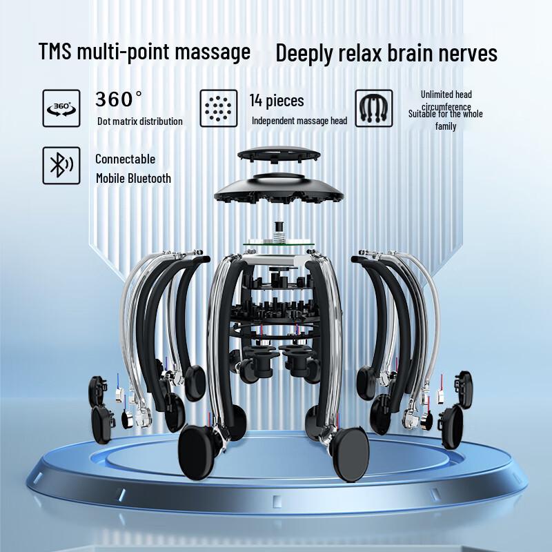HEZHENG Wireless Multi-Dimensional Scalp Massager