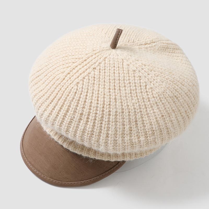 2026 New Young Ladies Wool Winter Fall Knitted Fashion Party Daily Use Warm Artist Beret Hat