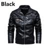 Motorcycle Style Winter Autumn Men High Quality Plus Velvet Thickening Warm Leather Jacket Male Business Fashion Coat Casual PU Leather Jacket