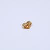 STAR JEWELRY K18 0.03 DIAMOND MOON PIERCED EARRING Diamond Moon Single Ear earring Yellow GoldUsed