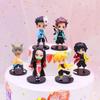 6 Pcs Japanese Anime Figures PVC Action Figure with Base Anime Collection Figurine Doll Toys Gift for Fans Children