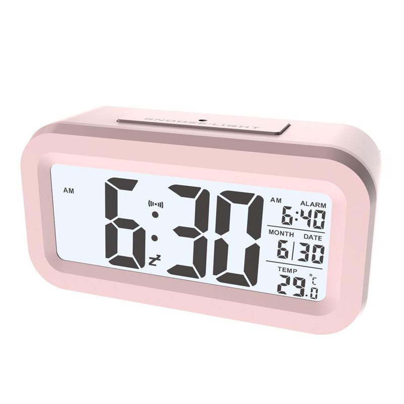 2025 NEW Temperature Version Alarm Clock Silent Clock Electronic Clock Light Sensing Alarm Clock With Voice Student Alarm Clock