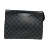 [Pre-Owned] Pochette Voyage MM 'Black Damier Graphite Canvas' - Good #156O1BM