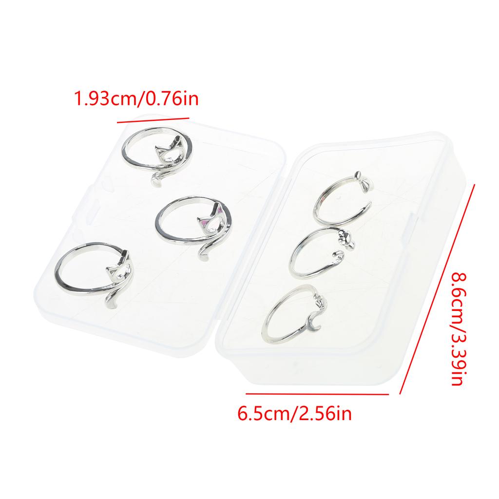 6 Pcs Cat Ears Crochet Rings Crochet Tension Rings Crochet Loop Rings Adjustable Crochet Rings Gift for Craft Lovers