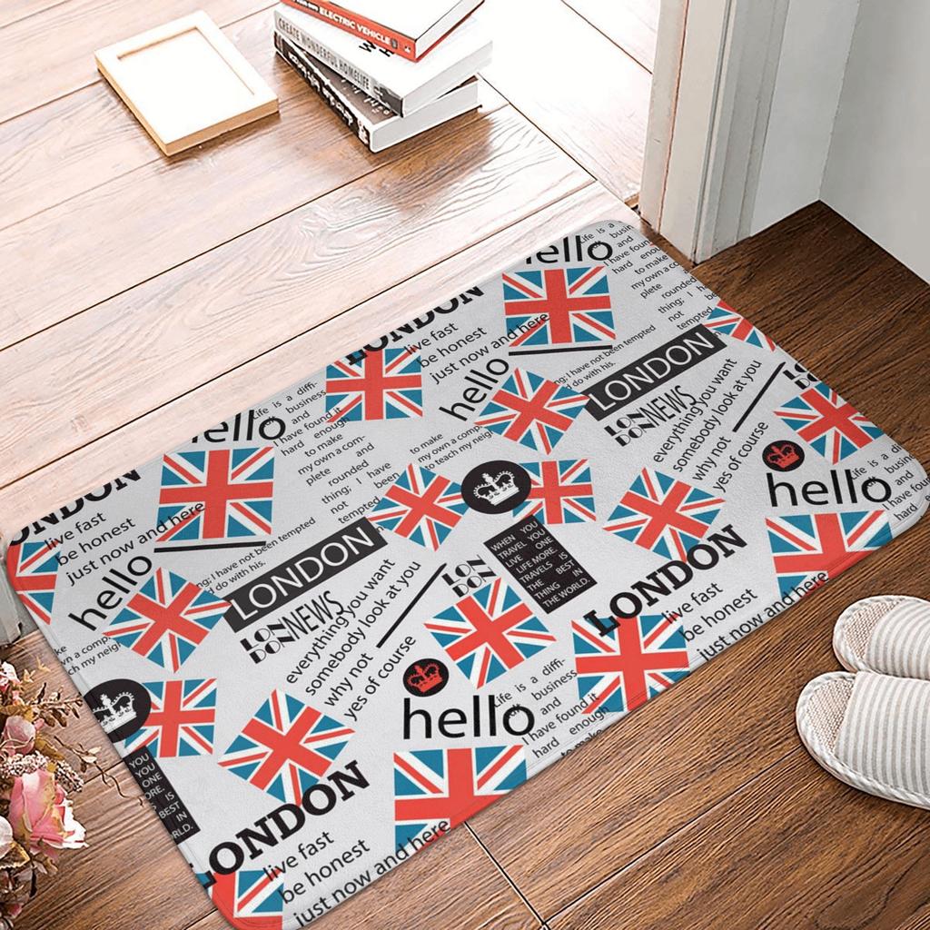 Felpudo Antideslizante Alfombra para Puerta Alfombrilla Alfombra de Baño Cocina Baño 40*60cm
