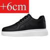 Chaussures à plateforme en cuir PU tendance pour hommes 6cm 8cm 10cm Augmentation de la hauteur invisible Baskets blanches Cortex Augmentation de la hauteur Chaussures décontractées