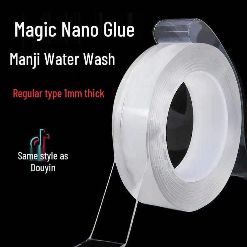 Transparent Nano Acrylic Double-Sided Tape - Waterproof, Traceless, Heat-Resistant, Washable, Reusable TikTok Magic Glue