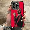 Rapper 2pac Singer Tupac Soft Phone Case For iPhone 15 16 17 Air 14 Pro Max 16E Plus 13 12 Mini Plating Anti-Fall Fundas
