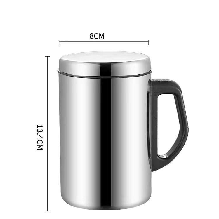 Velkokapacitní termoska 500ml vakuová baňka přenosná nerezová termoska láhev na vodu cestovní čajový hrnek kancelářská termoska