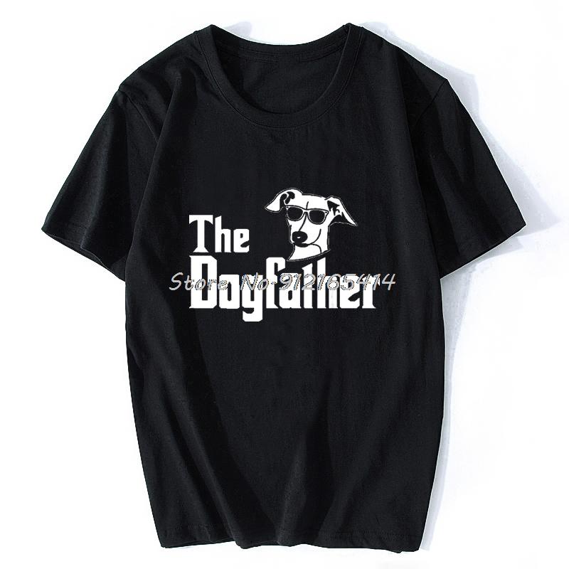 The Dogfather Greyhound Tshirt Short Sleeve Oversized Funny Italian Greyhound Dad Mom Gift For Dog Lovers T Shirt Hip Hop