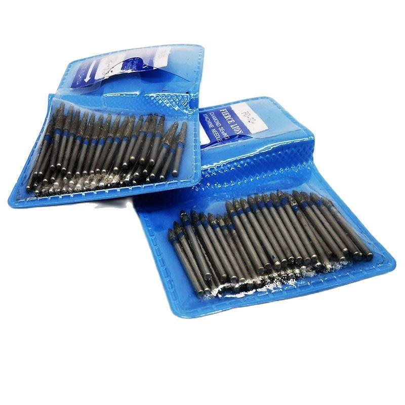 50pcs/Bag FG Dental Diamond Bur Ball Round 1.6mm Shank SF BR Series For High Speed Rotary Tools