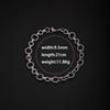 Trend men's and women's simple personalized stainless steel mixed bracelet, European and American ins style Cuban chain fashion trend bracelet chain