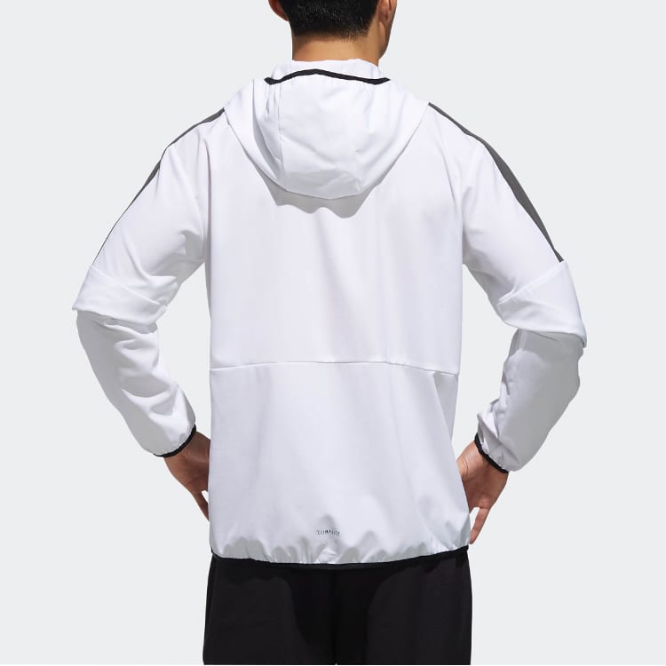 Adidas Jackets Men's White Hooded Moderate Pilot DV0941