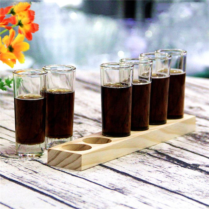 Transparent Glass Baijiu Cup - Straight Tube Design for Bars and Gifts